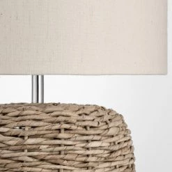 Pacific Drop Ship Table Lamps Corina Natural Woven Small Table Lamp