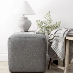 Hudson Home Ottomans & Pouffs Cube Ottoman - Made To Order