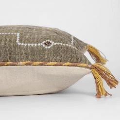 Urban Adorn Sale Olive Diya Lumbar Cushion Cover