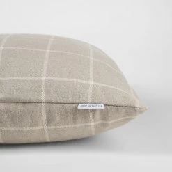 Covercraft Ingla Check Oatmeal Lumbar Cushion