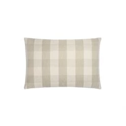 Covercraft Farmhouse Check Cream Lumbar Cushion