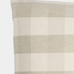 Covercraft Cushions Farmhouse Check Cream Cushion