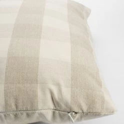 Covercraft Cushions Farmhouse Check Cream Cushion