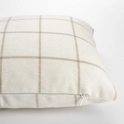 Covercraft Ingla Check Flax Lumbar Cushion