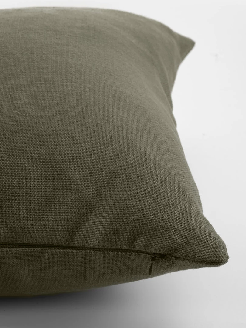 Covercraft Slubby Linen Cushion - Khaki