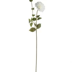Hudson Home Faux Stems Faux White Dahlia Stem