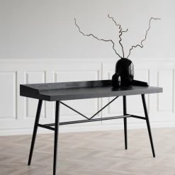 Rowico Drop Ship New Dalton Black Desk