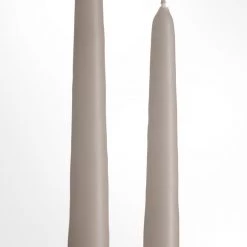 Charles Farris Taupe Tapered Dinner Candle