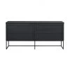 Rowico Drop Ship Epsom Side Cabinet - Black