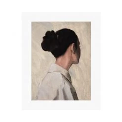 Zig Zag Art Female Portrait Art Print Prints