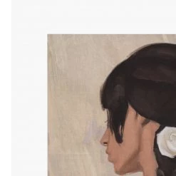 Zig Zag Art Female Portrait I Art Print Prints