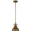 Elstead Drop Ship Pendants Finley Weathered Brass Mini Pendant