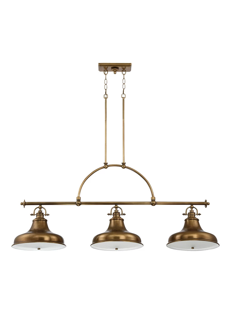 Elstead Drop Ship Finley Weathered Brass Island Pendant