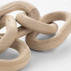 Hudson Home Decorative Objects Wooden Chain Ornament Large