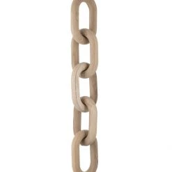 Hudson Home Decorative Objects Wooden Chain Ornament Large