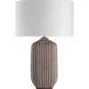 Pacific Sale Adelphi Grey Stoneware Large Table Lamp
