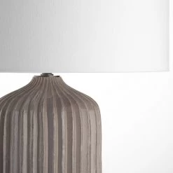 Pacific Sale Adelphi Grey Stoneware Large Table Lamp