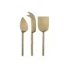 Be Home Forged Gold Cheese Knives, Set Of 3