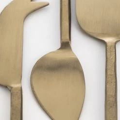 Be Home Forged Gold Cheese Knives, Set Of 3