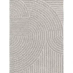 Asiatic Drop Ship Geo Silver Wool Rug Rugs