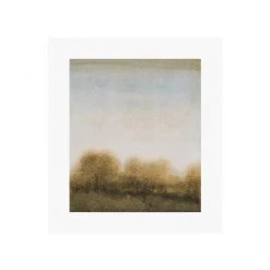 Zig Zag Art Golden Treeline Art Print Prints