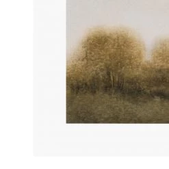 Zig Zag Art Golden Treeline Art Print Prints