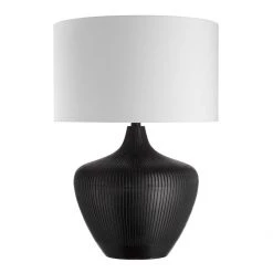 Bundle Grooved Black Lamp