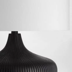 Bundle Grooved Black Lamp