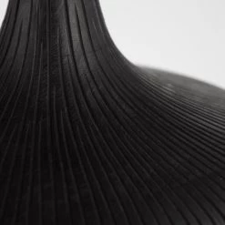 Pacific Grooved Mango Wood Black Lamp Base Lamp Bases