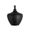 Pacific Grooved Mango Wood Black Lamp Base Lamp Bases