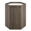 Pacific Drop Ship Hexaganol Storage Side Table Large