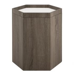 Pacific Drop Ship Hexaganol Storage Side Table Large