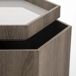 Pacific Drop Ship Hexaganol Storage Side Table Small