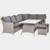 Pacific Drop Ship Garden Seating St Lucia Corner Set Grey