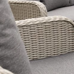 Pacific Drop Ship Garden Seating St Lucia Lounge Set Grey