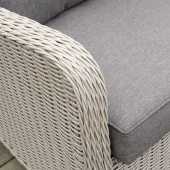 Pacific Drop Ship St Lucia Lounge Set Grey - With Fire Pit