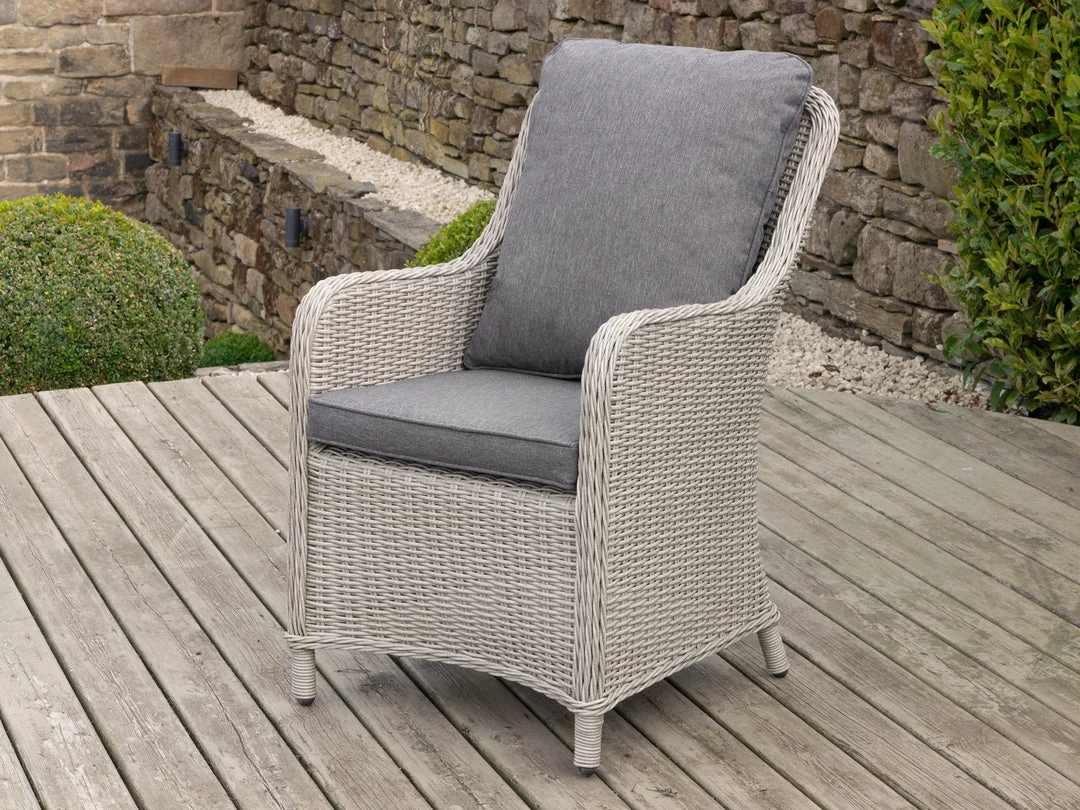 Pacific Drop Ship Garden Seating St Lucia 4 Seat Dinner Set Grey