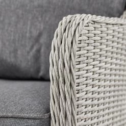 Pacific Drop Ship Garden Seating St Lucia 6 Seat Dinner Set - With Fire Pit