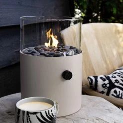 Pacific Drop Ship Large Fire Lantern - Taupe