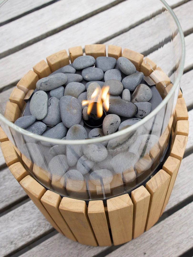 Pacific Drop Ship Timber Fire Lantern - Cylinder