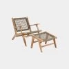 Pacific Drop Ship Garden Seating Siesta Lounge Chair & Hocker Set