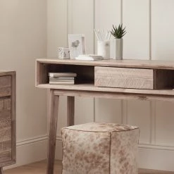 Pacific Drop Ship Talma Sand Wash Acacia Wood Console 1 Drawer Consoles & Sideboards