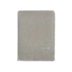 Abraham Moon Throws & Quilts Mohair Throw - Dove Grey