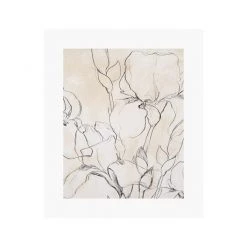 Zig Zag Art Iris Garden Sketch Art Print