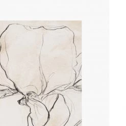 Zig Zag Art Iris Garden Sketch Art Print