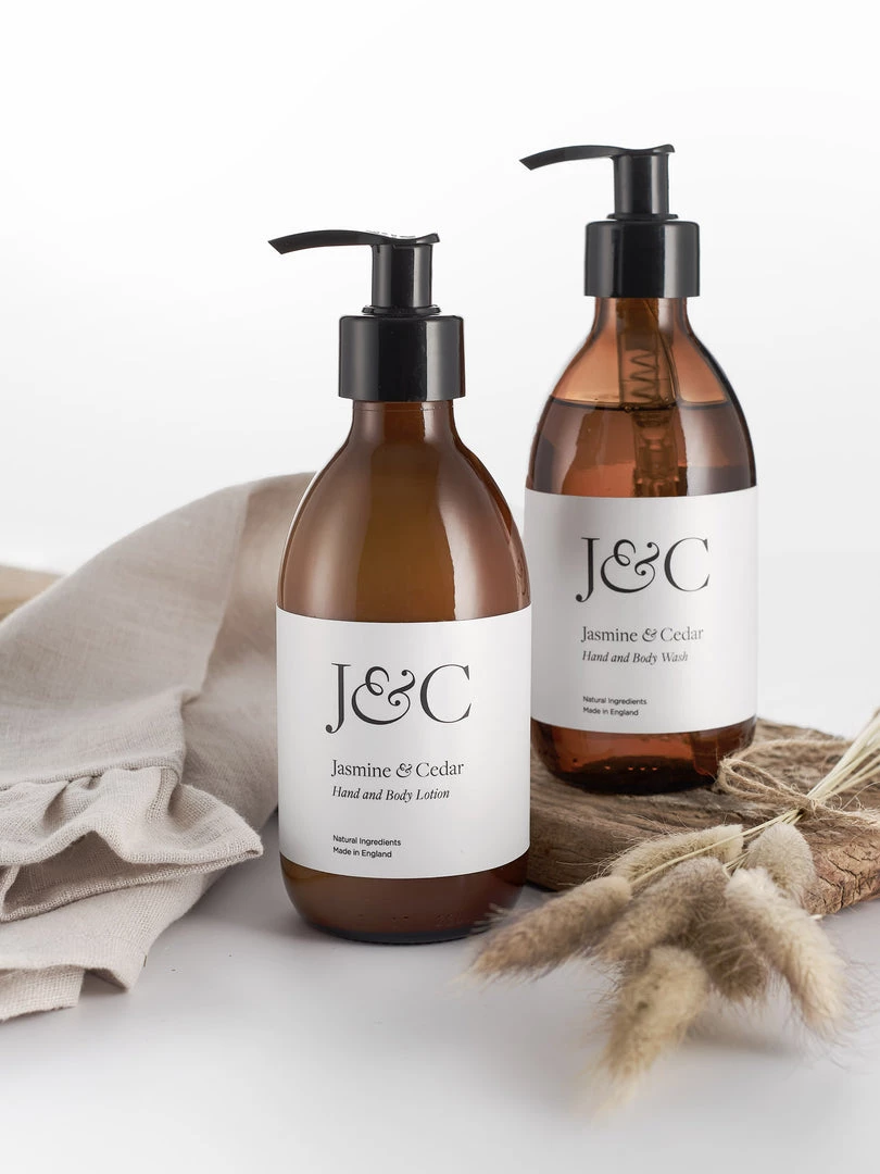 Hudson Home Soap & Cleaning Jasmine & Cedar Hand & Body Lotion