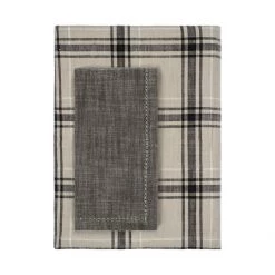 Waltons Kitchen Chambray Iron Grey Napkin Set Of 4