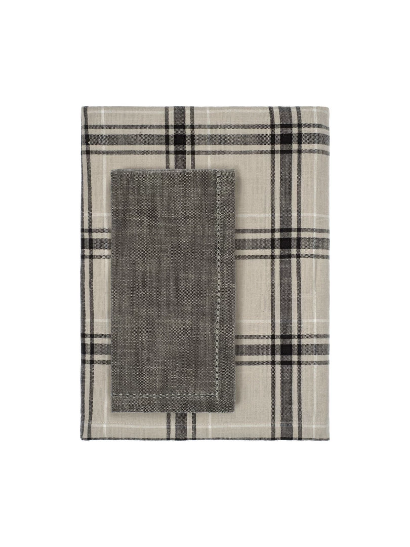 Waltons Kitchen Chambray Iron Grey Napkin Set Of 4