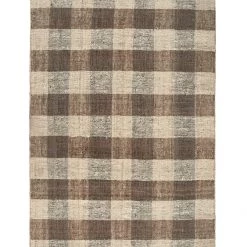 Libra Jonza Brown & Natural Check Rug