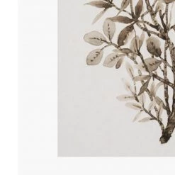 Zig Zag Art Leaf Arrangement IV Art Print